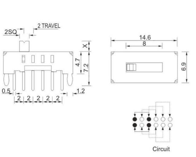 2P4T撥動(dòng)開關(guān)規(guī)格書