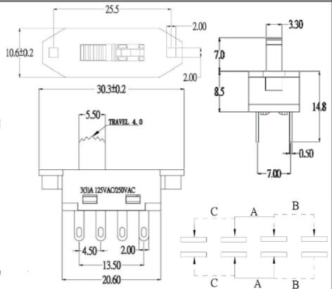 大電流撥動(dòng)開關(guān)圖紙