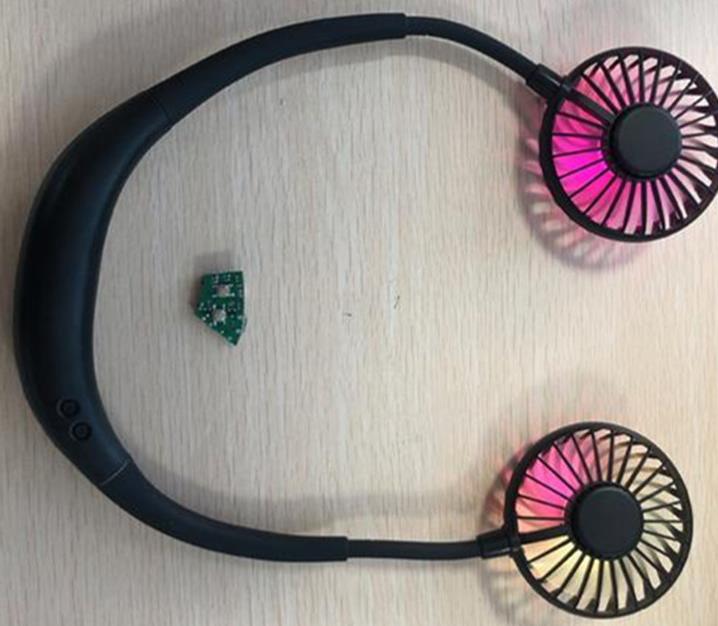 掛脖小風(fēng)扇上按鍵輕觸開關(guān)應(yīng)用