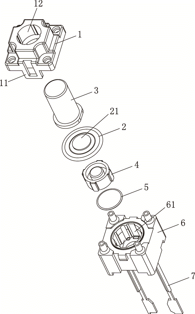 防水輕觸開關(guān)結(jié)構(gòu)說明 防水輕觸開關(guān)結(jié)構(gòu)說明