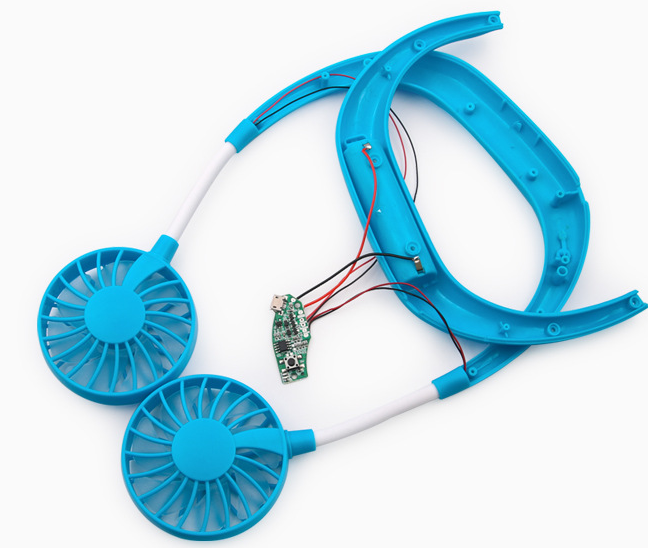 掛脖小風(fēng)扇輕觸開關(guān)的應(yīng)用