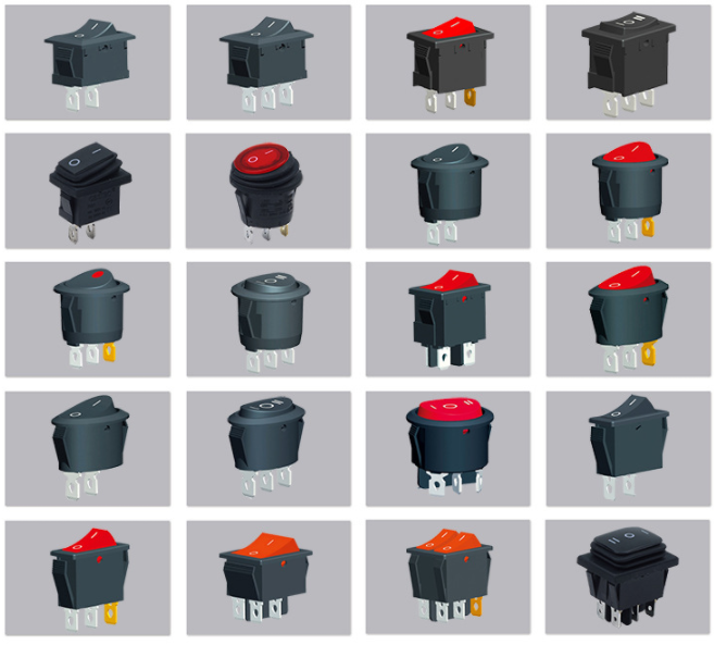 多種款式船型開(kāi)關(guān)