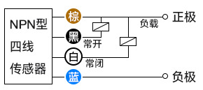 npn型接近開關(guān)四線接線圖