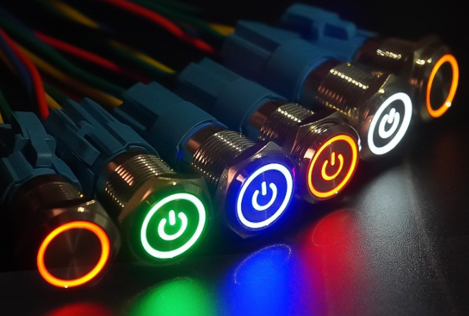 帶燈不銹鋼按鍵開(kāi)關(guān)