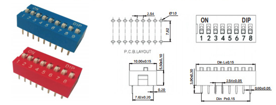 DIP撥動開關 DIP撥動開關