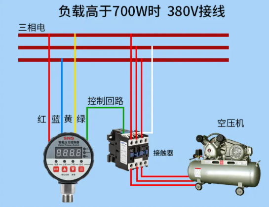 壓力開關(guān)接線圖 壓力開關(guān)接線圖