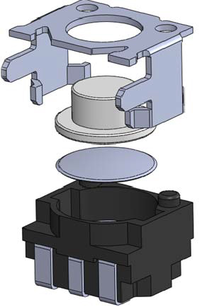 輕觸開關(guān)拆解