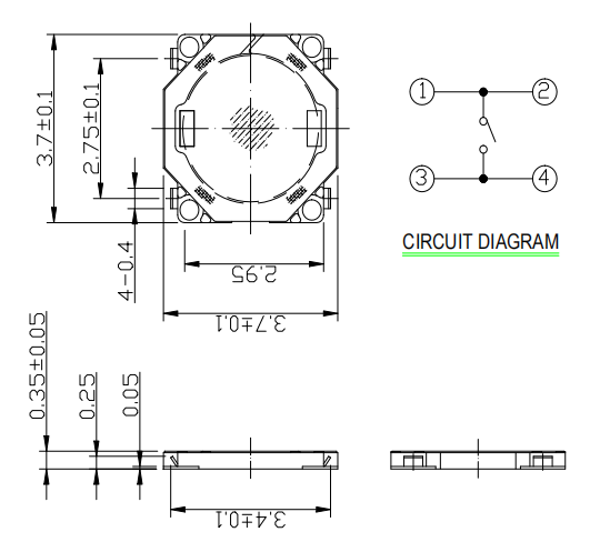 輕觸開(kāi)關(guān)尺寸